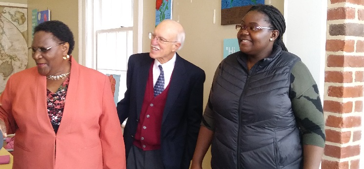 UNIVEN leadership visits Charlottesville in 2018: DVC Khosa, CGH Founder, Richard Guerrant, GIDRT Fellow, Maano Valerie Masiphephethu