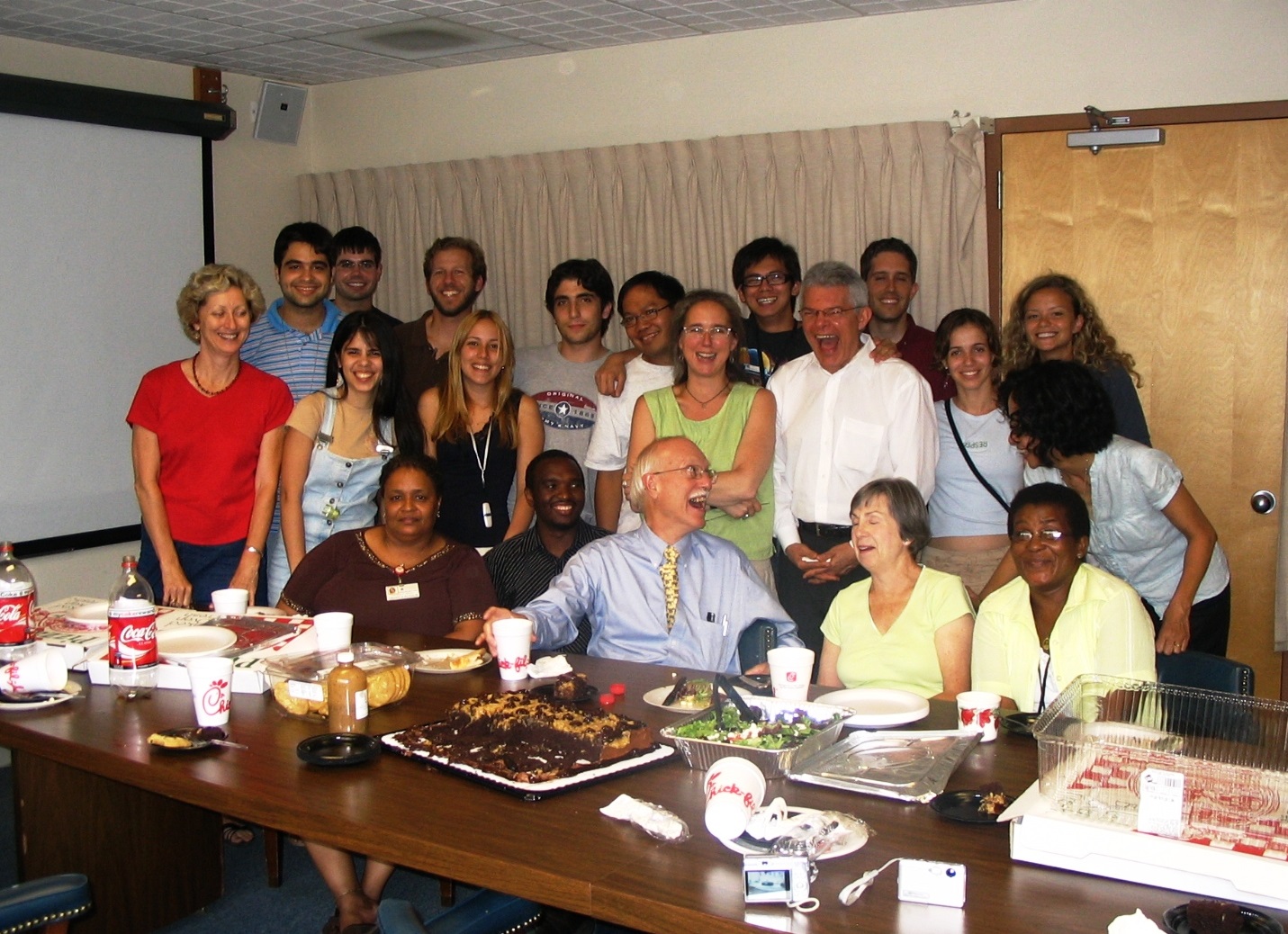 CGH Founding Director, Dr. Richard Guerrant with staff and fellows